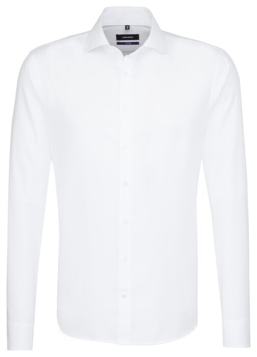 Seidensticker Tailored Spread Kent Overhemd Wit