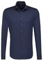Seidensticker Tailored Spread Kent Shirt Dark Evening Blue