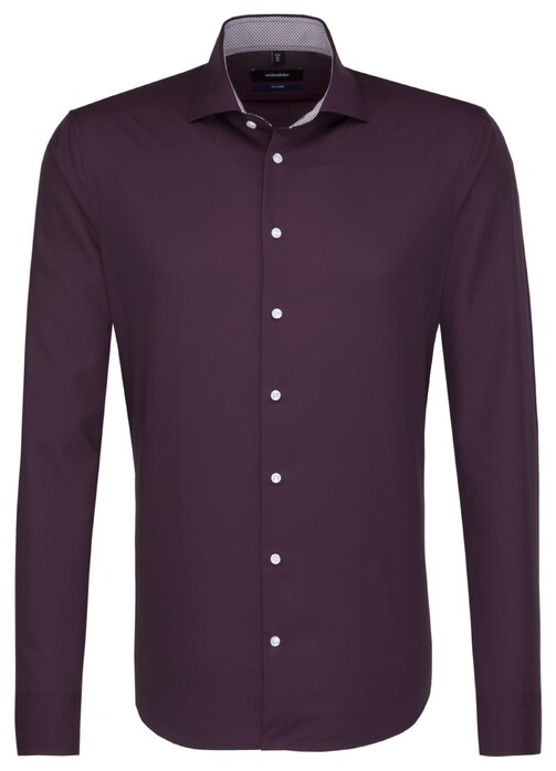 Seidensticker Tailored Spread Kent Shirt Merlot