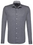 Seidensticker Tailored Spread Kent Shirt Near Black