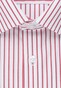 Seidensticker Tailored Striped Business Short Sleeve Overhemd Rode Wijn