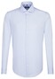 Seidensticker Tailored Uni Spread Kent Overhemd Blauw