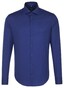 Seidensticker Textured Uni Business Overhemd Blauw
