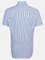 Seidensticker Twill Stripe Short Sleeve Overhemd Sky Blue Melange