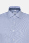 Seidensticker Twill Stripe Short Sleeve Shirt Sky Blue Melange