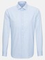 Seidensticker Twill Striped Kent Shirt Light Blue