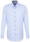 Seidensticker Uni Business Kent Overhemd Blauw