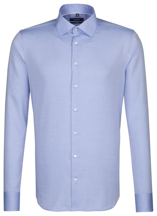 Seidensticker Uni Business Kent Overhemd Pastel Blauw