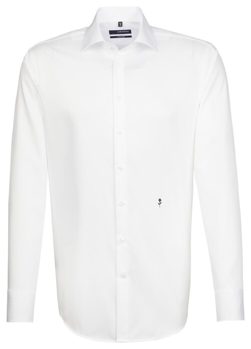 Seidensticker Uni Business Kent Overhemd Wit