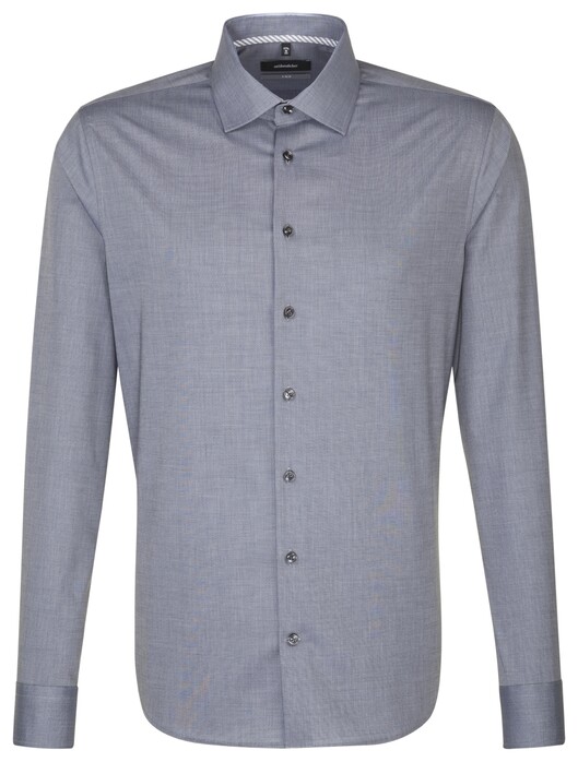 Seidensticker Uni Business Kent Shirt Light Grey
