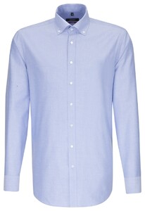 Seidensticker Uni Button Down Overhemd Intens Blauw