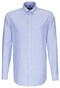 Seidensticker Uni Button Down Overhemd Intens Blauw