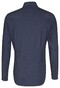 Seidensticker Uni Color Contract Overhemd Donker Blauw Melange