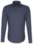 Seidensticker Uni Color Contract Shirt Dark Blue Extra Melange