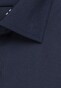 Seidensticker Uni Contrast Business Kent Overhemd Navy