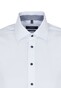 Seidensticker Uni Contrast Button Overhemd Wit