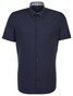 Seidensticker Uni Contrast Collar Shirt Navy