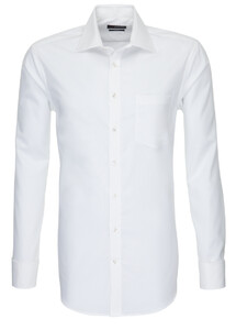Seidensticker Uni Double Couff Overhemd Off White