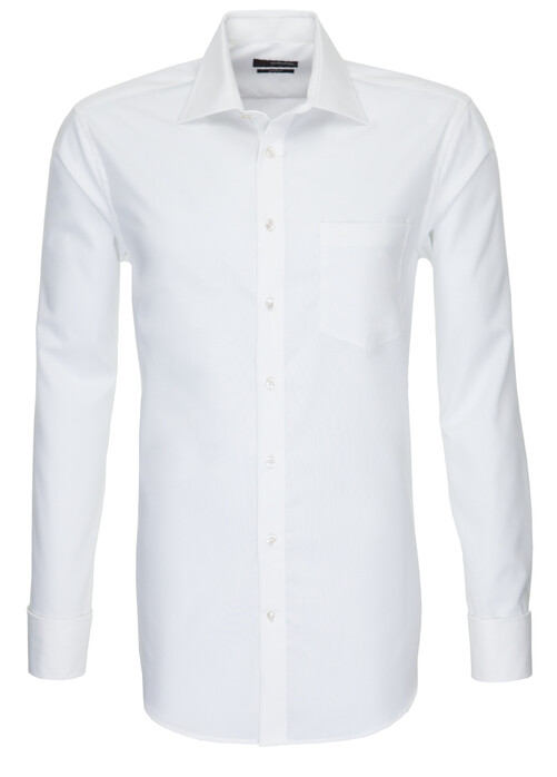 Seidensticker Uni Double Couff Shirt Off White
