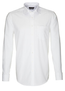 Seidensticker Uni Double Couff Shirt White
