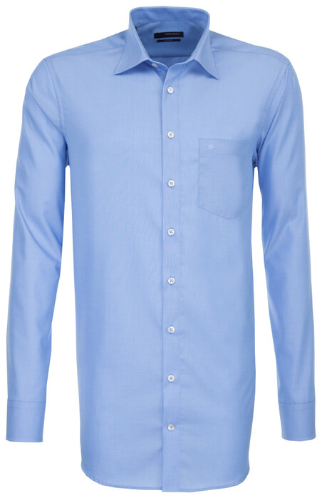Seidensticker Uni Extra Mouwlengte Shirt Mid Blue