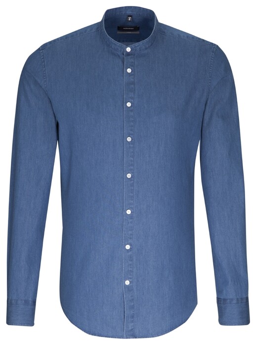Seidensticker Uni Extra Slim Overhemd Pastel Blauw