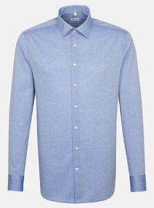 Seidensticker Uni Kent Overhemd Navy Blue