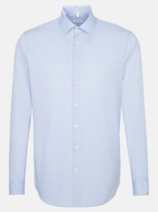Seidensticker Uni Kent Slim Fit Shirt Light Blue