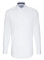 Seidensticker Uni Modern Mouwlengte 7 Overhemd Wit