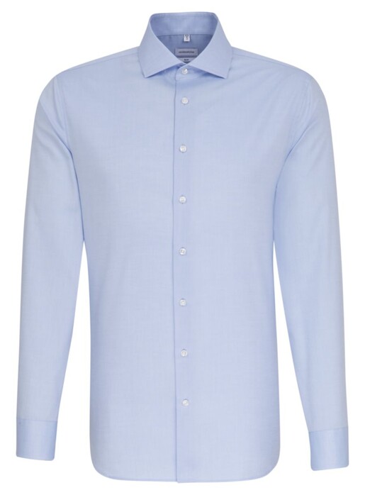 Seidensticker Uni Oxford Spread Kent Overhemd Blauw