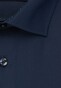 Seidensticker Uni Poplin Contrast Overhemd Navy