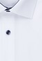 Seidensticker Uni Poplin Contrast Overhemd Wit