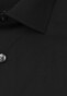 Seidensticker Uni Poplin Contrast Overhemd Zwart