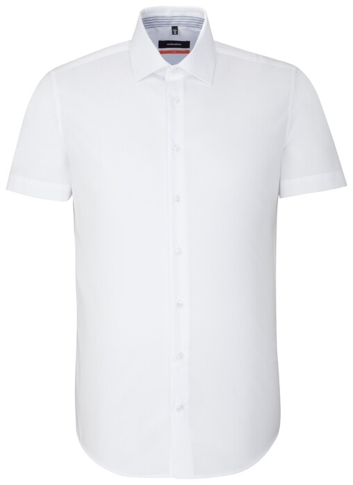 Seidensticker Uni Short Sleeve Shirt White