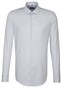 Seidensticker Uni Slim Sleeve Seven Overhemd Grijs Licht Melange