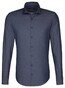 Seidensticker Uni Spread Kent Overhemd Donker Blauw