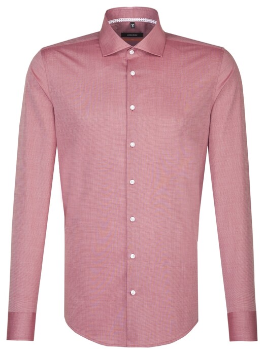 Seidensticker Uni Spread Kent Overhemd Rood