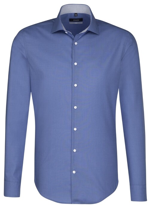 Seidensticker Uni Spread Kent X-Slim Shirt Dark Evening Blue