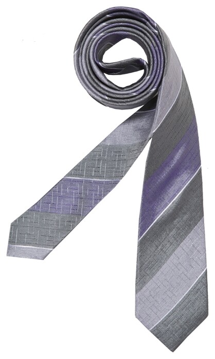 Seidensticker Wide Stripe Tie Lilac