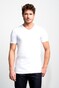 Slater Basic Fit 2-pack T-shirt V-neck  T-Shirt Wit