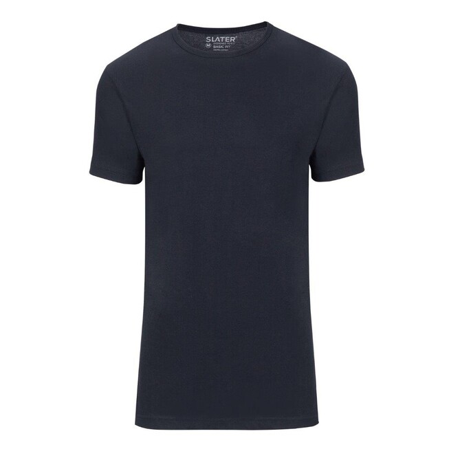 Slater Basic Fit Extra Long 2-pack T-shirt T-Shirt Navy