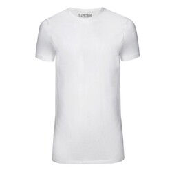 Slater Basic Fit Extra Long 2-pack T-shirt T-Shirt White