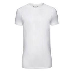 Slater Basic Fit Extra Long 2-pack T-shirt T-Shirt Wit