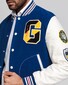 The Gant Spring Varsity Jacket Diep Blauw