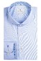 Thomas Maine Bari Cutaway Cotton Two-Ply Twill Subtle Floral Contrast Detail Overhemd Licht Blauw