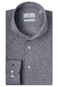 Thomas Maine Bari Cutaway Dot Jersey by Tessilmaglia Overhemd Midden Groen Melange