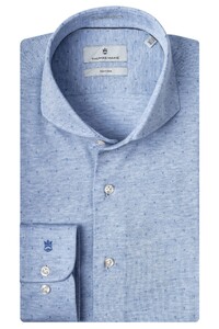 Thomas Maine Bari Cutaway Dot Jersey by Tessilmaglia Overhemd Sky Blue