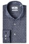 Thomas Maine Bari Cutaway Dot Jersey by Tessilmaglia Shirt Navy