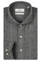 Thomas Maine Bari Cutaway Flanel Two-Tone Stripe Pattern Overhemd Antraciet-Zand