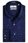 Thomas Maine Bari Cutaway Linen Délavé by Albini Shirt Royal Blue